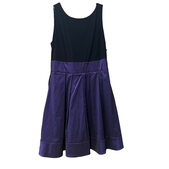 Betsy & Adam Dresses & Skirts - Betsy & Adam Women’s Fit & Flair Purple And Black Midi Dress
